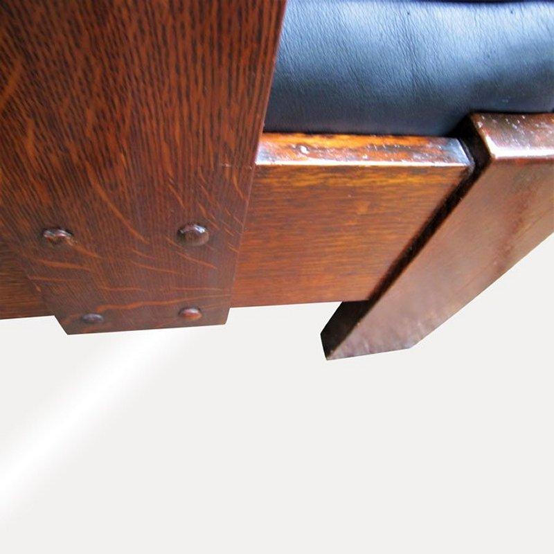 Sillón con Reposabrazos Antiguo Charles LIMBERT en forma de CUBO - W5123 en venta 6