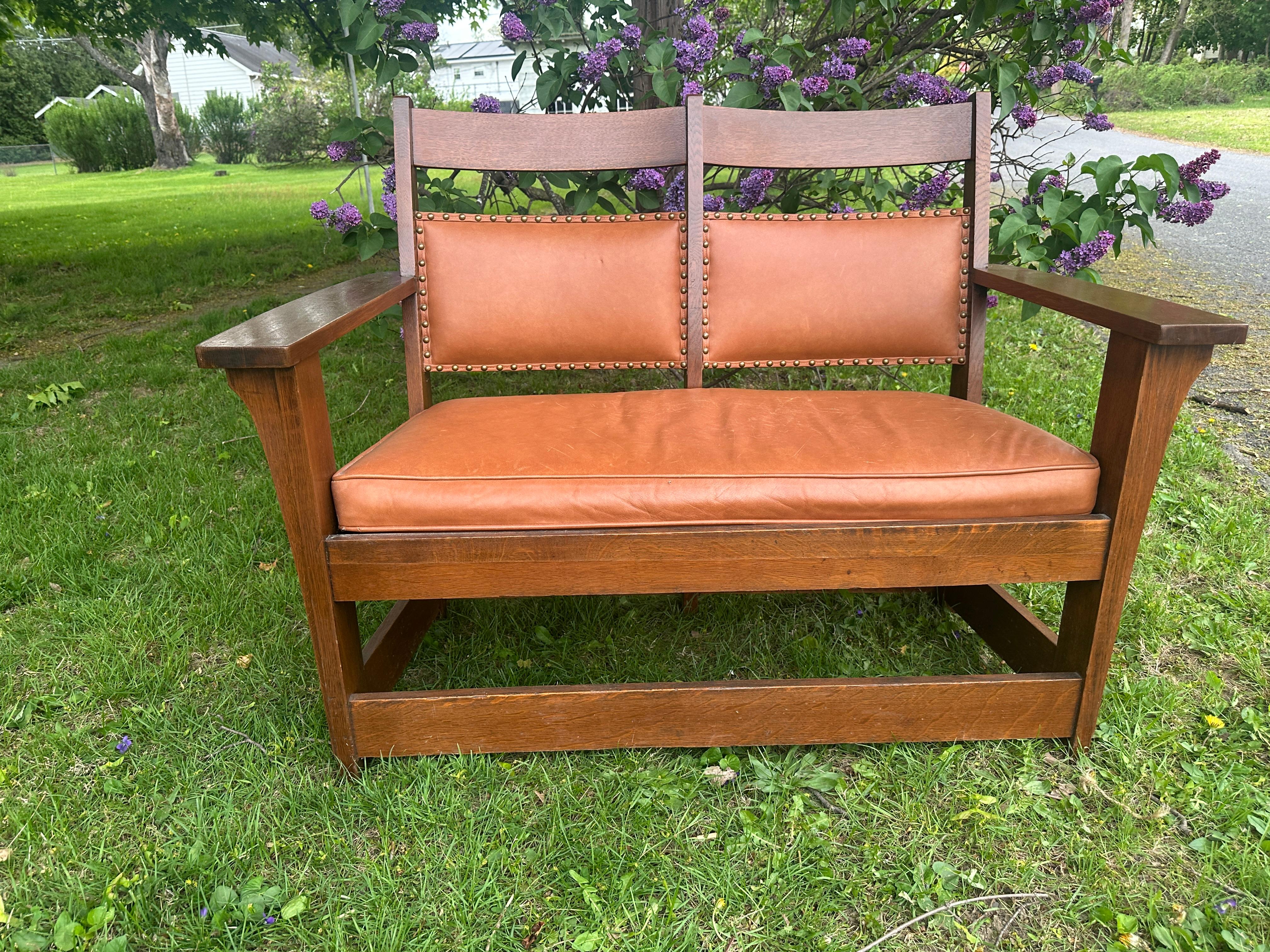 Antico divano Charles Limbert, marchiato! - W5010 in vendita 1