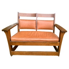 Antico divano Charles Limbert, marchiato! - W5010