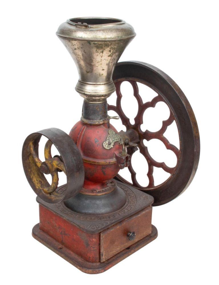Antique Charles Parker Co. No. 1000 Coffee Mill In Good Condition For Sale In New York, NY