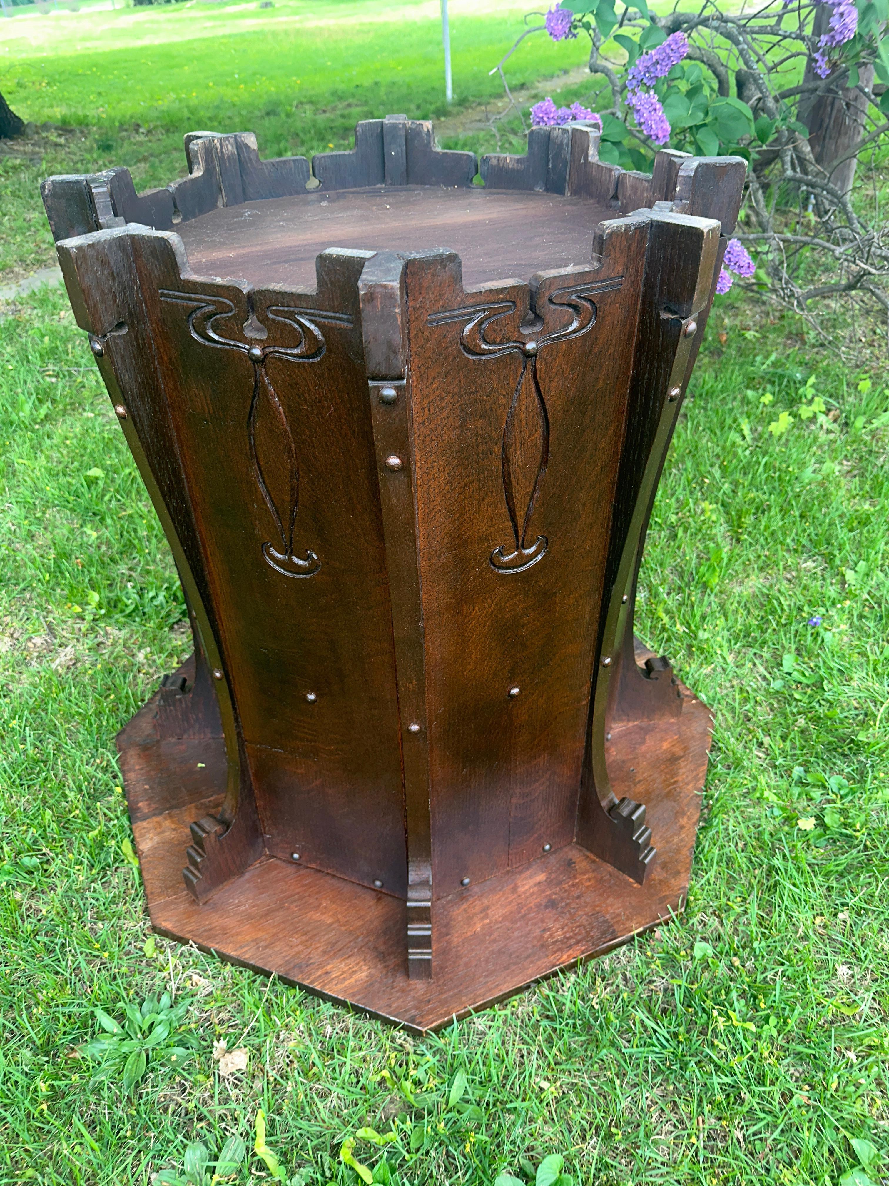 Antique Charles ROHLFS Center Table -  Stickley era  W7684      MUST  SELL For Sale 7