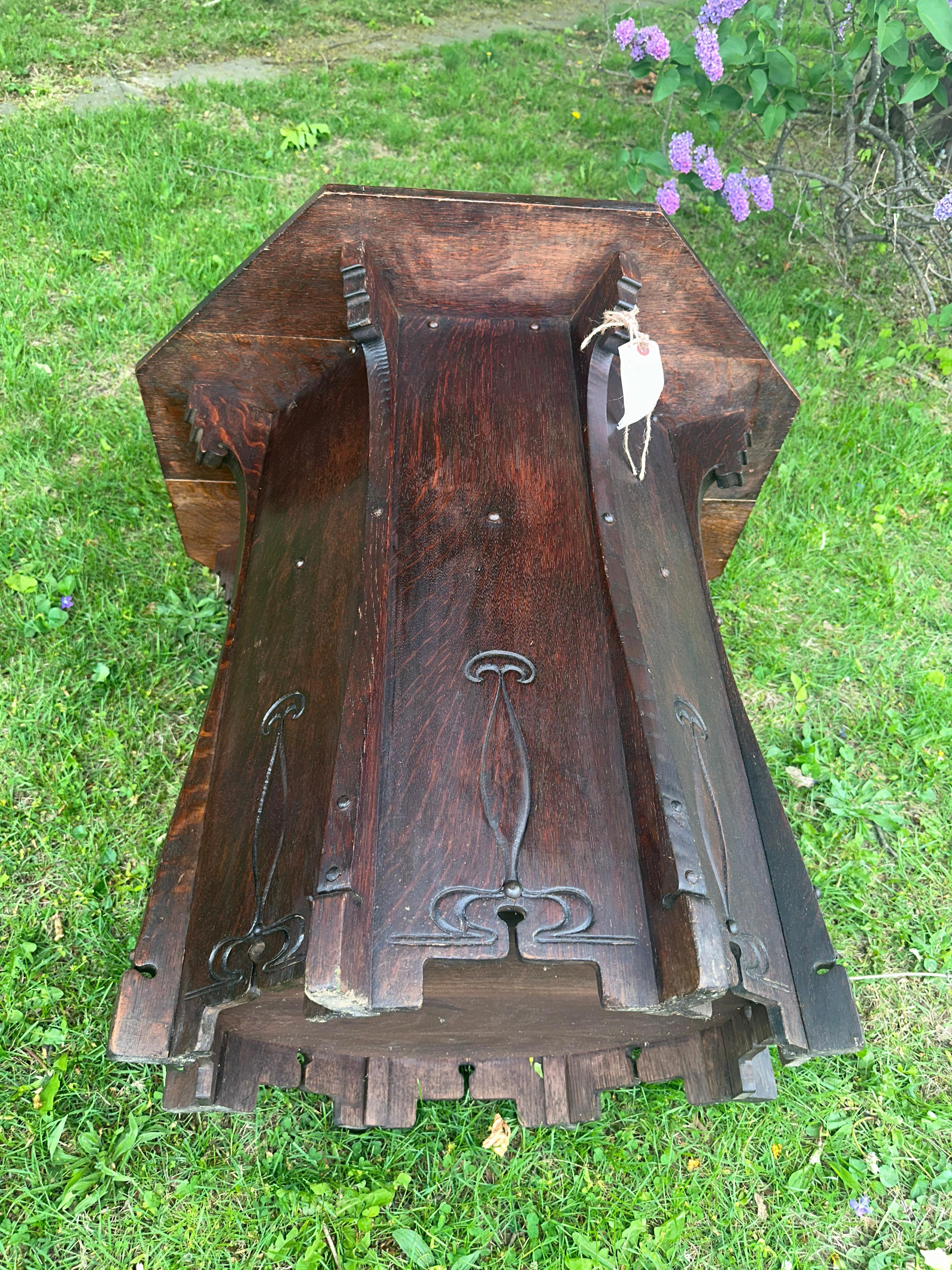 Antique Charles ROHLFS Center Table -  Stickley era  W7684      MUST  SELL For Sale 13