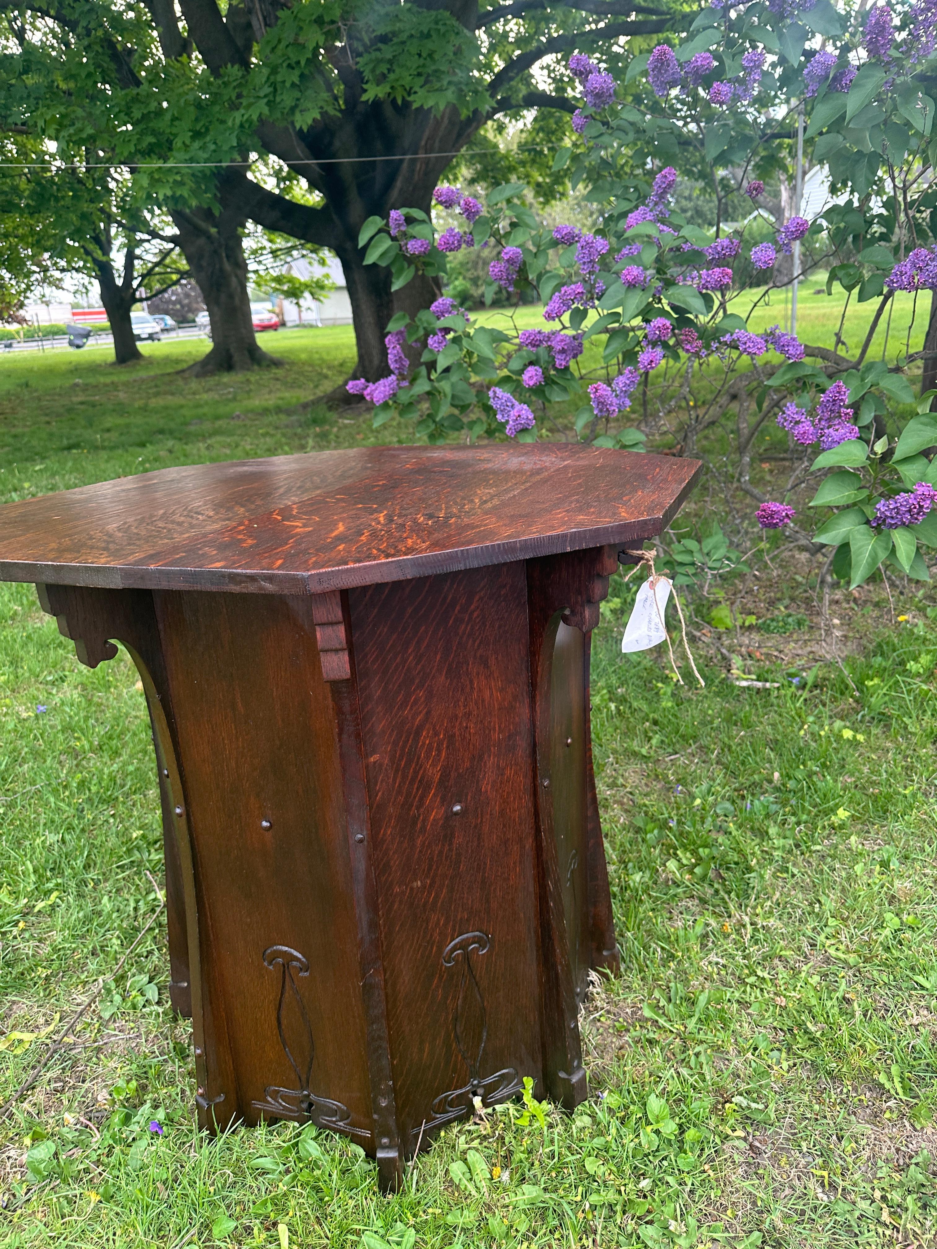 Early 20th Century Antique Charles ROHLFS Center Table -  Stickley era  W7684      MUST  SELL For Sale