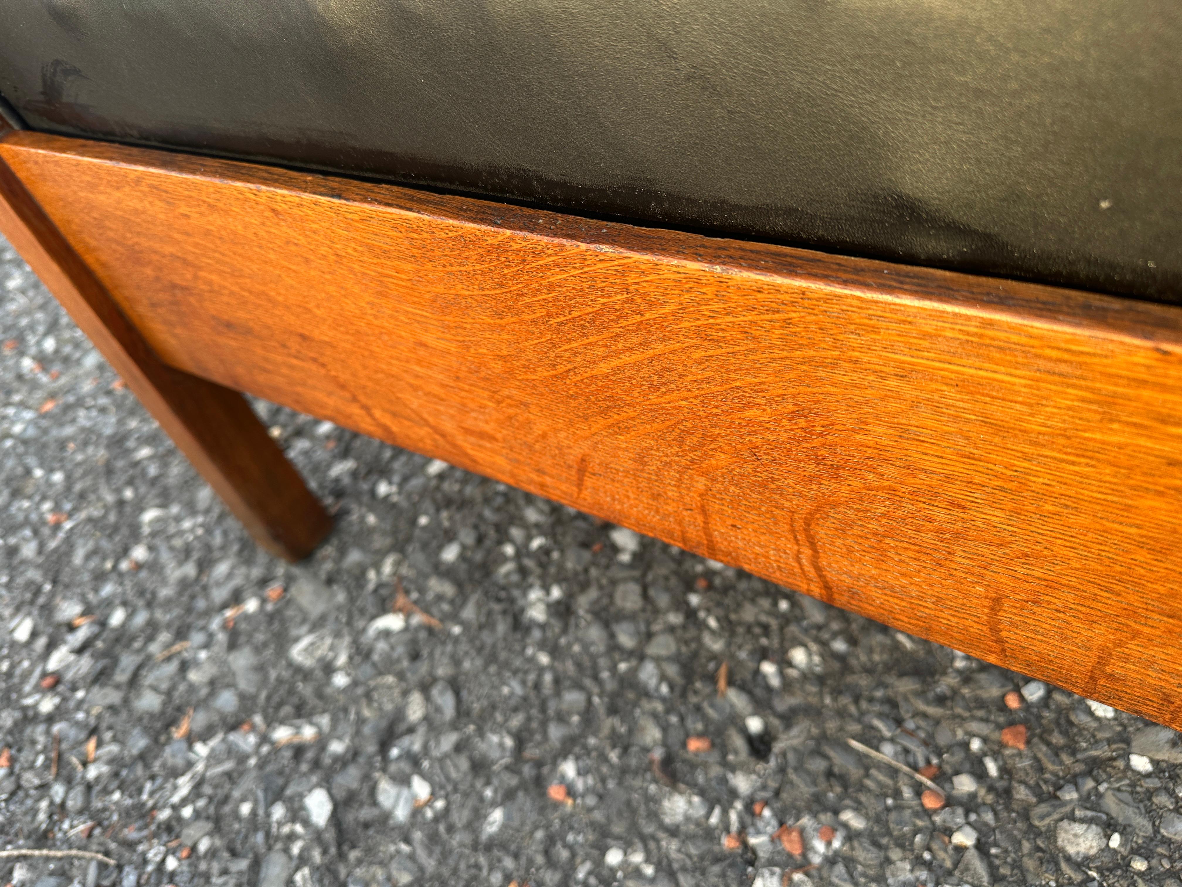 Antique Charles STICKLEY  Large Arm Chair with Slats to Each Arm - #W8106 SALE 13