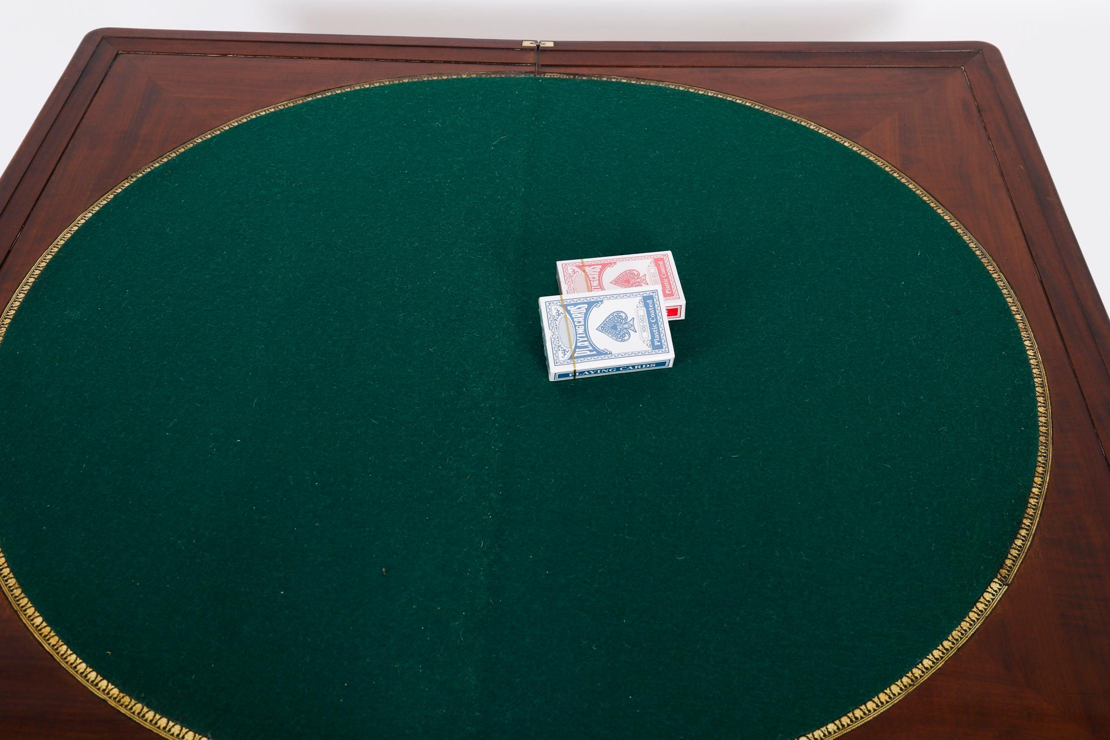 Early 19th Century Antique Charles X Foldover Games Card Roulette Table Circa 1810 19th Century