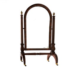 Specchio da terra in mogano Charles X Period Psyche