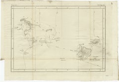 Antique Chart of the Friendly Islands or Nowadays Tonga, by Cook, 1784