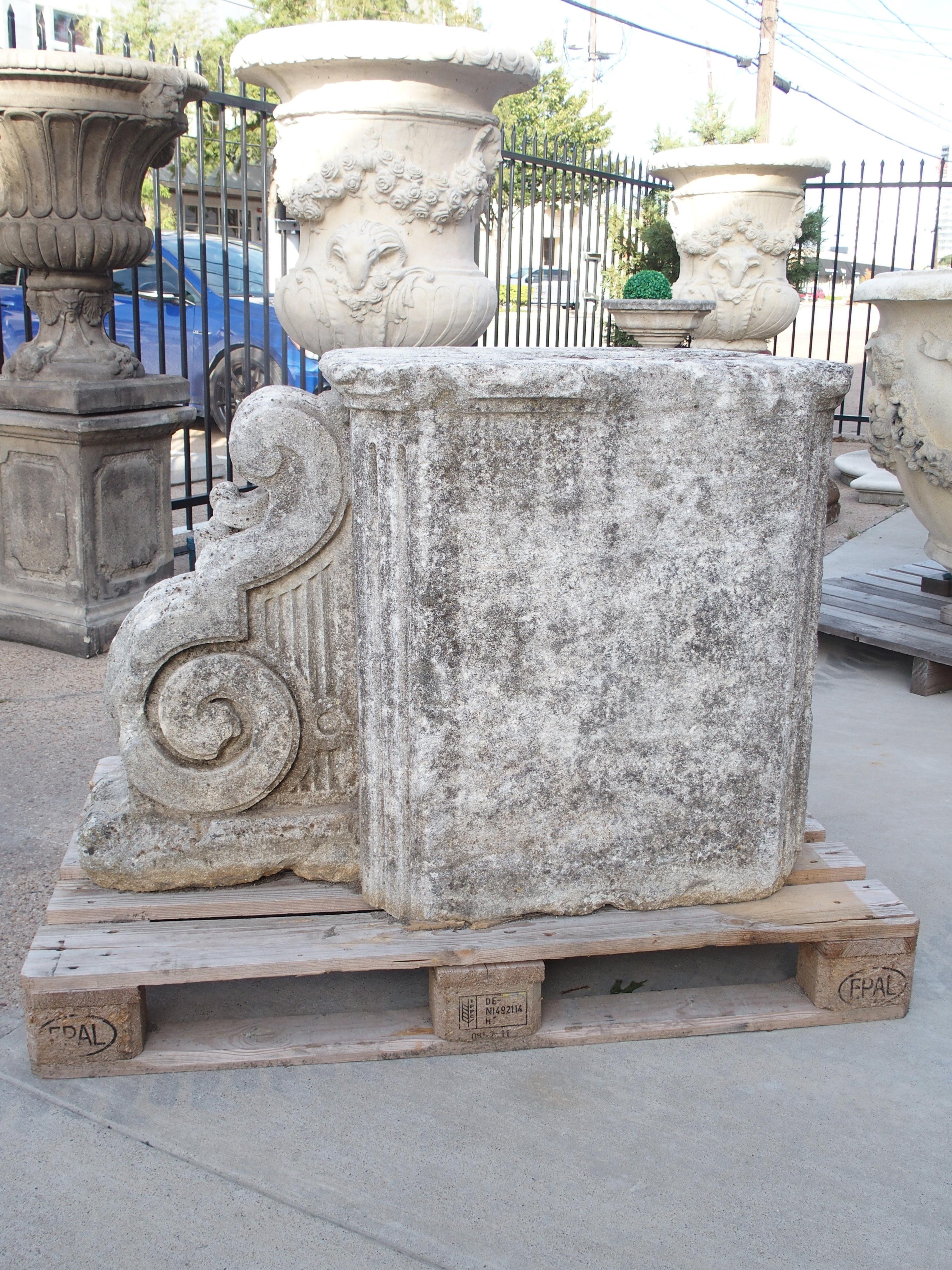 Louis XV Antique Chateau Column Base or Architectural from Dijon, France, Circa 1750 For Sale