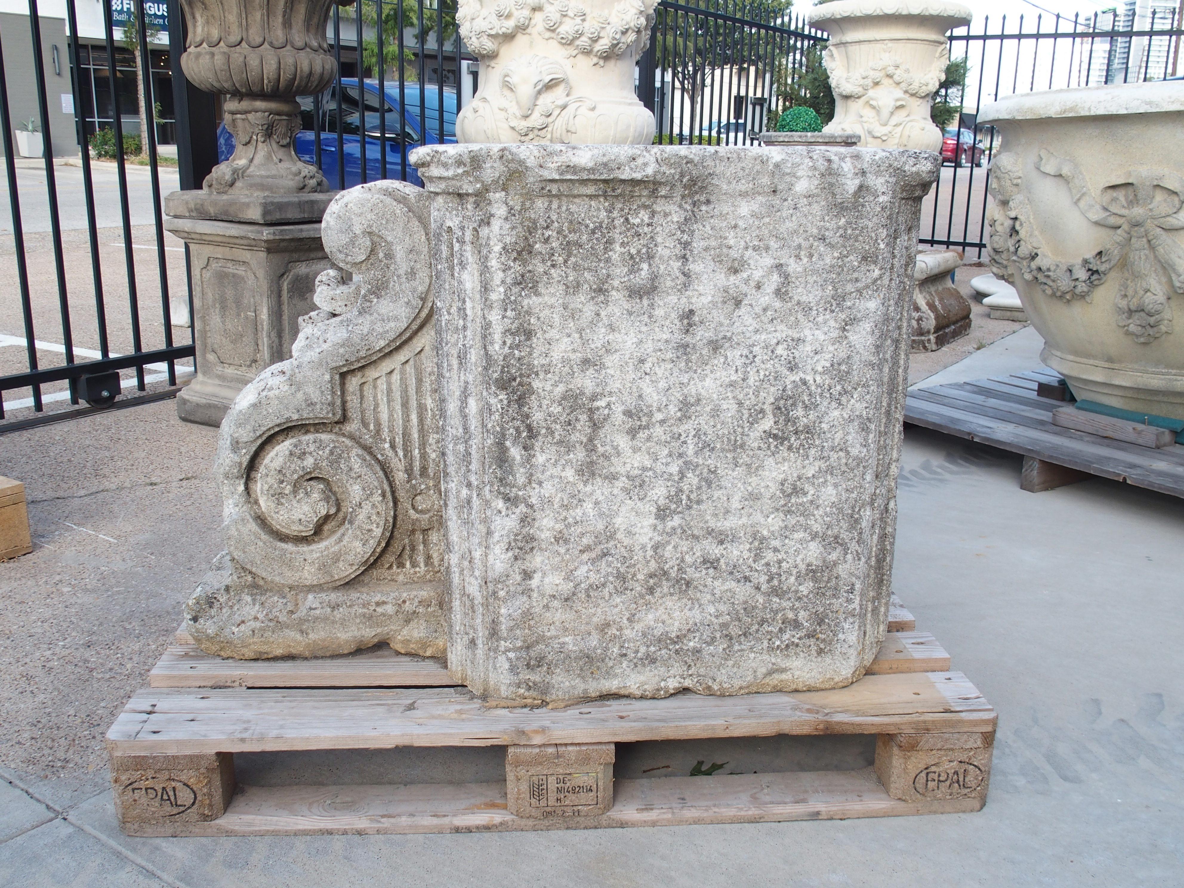 18th Century Antique Chateau Column Base or Architectural from Dijon, France, Circa 1750 For Sale