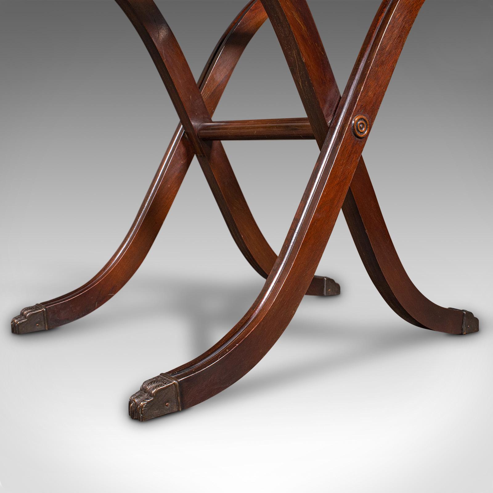 Antiquité Château Stand de bagages, Français, Porte-valises pliant, Edwardian, C.1910 en vente 5