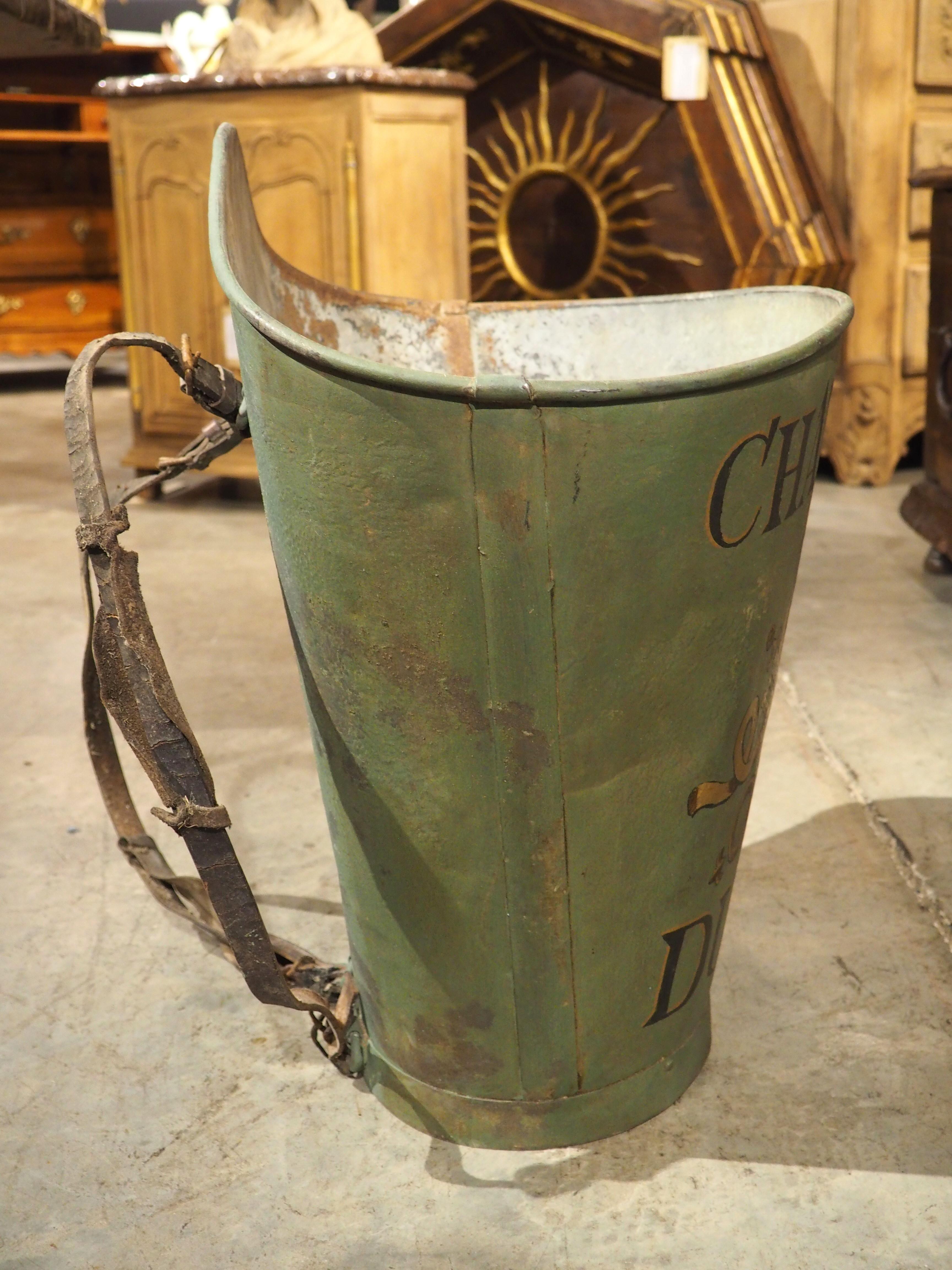 Metal Antique Chateauneuf-du-Pape French Wine Hotte from the Haute-Garonne
