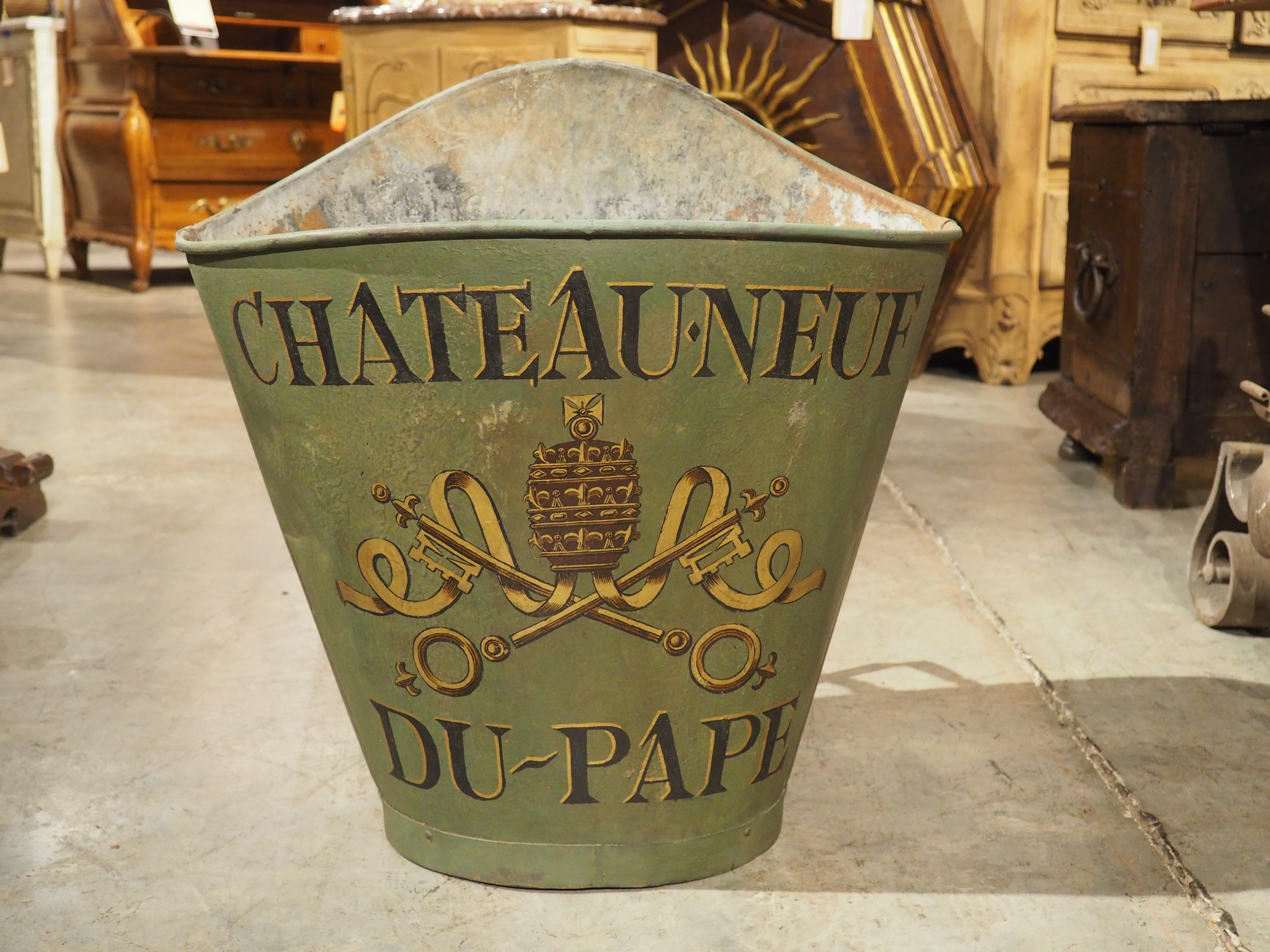 Antique Chateauneuf-du-Pape French Wine Hotte from the Haute-Garonne 2