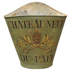 Antique Chateauneuf-du-Pape French Wine Hotte from the Haute-Garonne