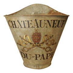 Antique Chateauneuf Du Pape Grape Harvesting Hotte