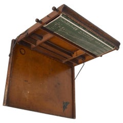 Antique Chautauqua Industrial Art Desk Lewis E. Myers & Company