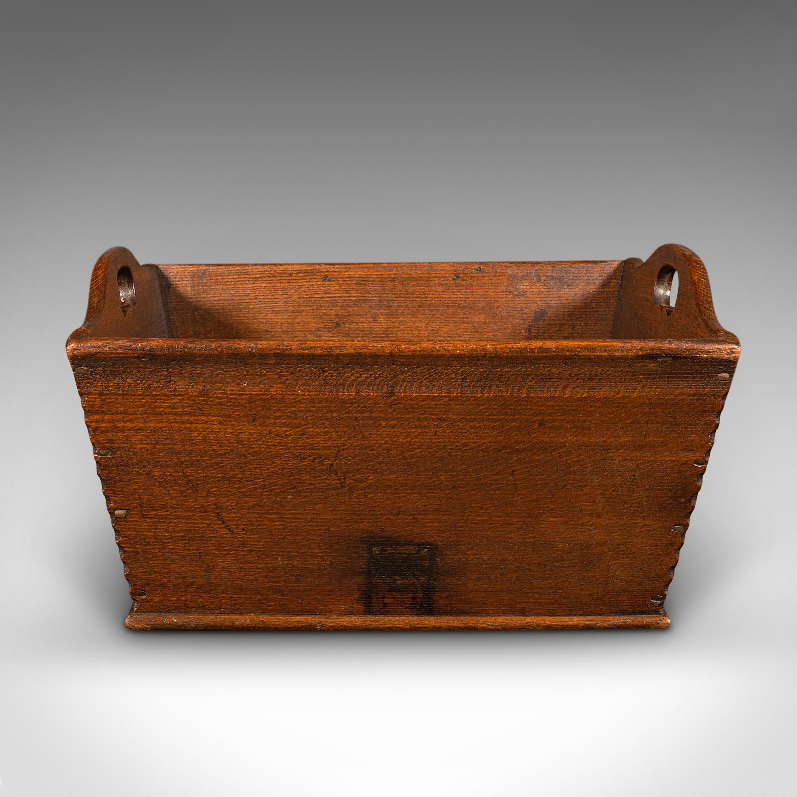 19th Century Antique Cheese Carrying Box, English, Oak, Garden Produce Tray, Georgian, c.1800 For Sale