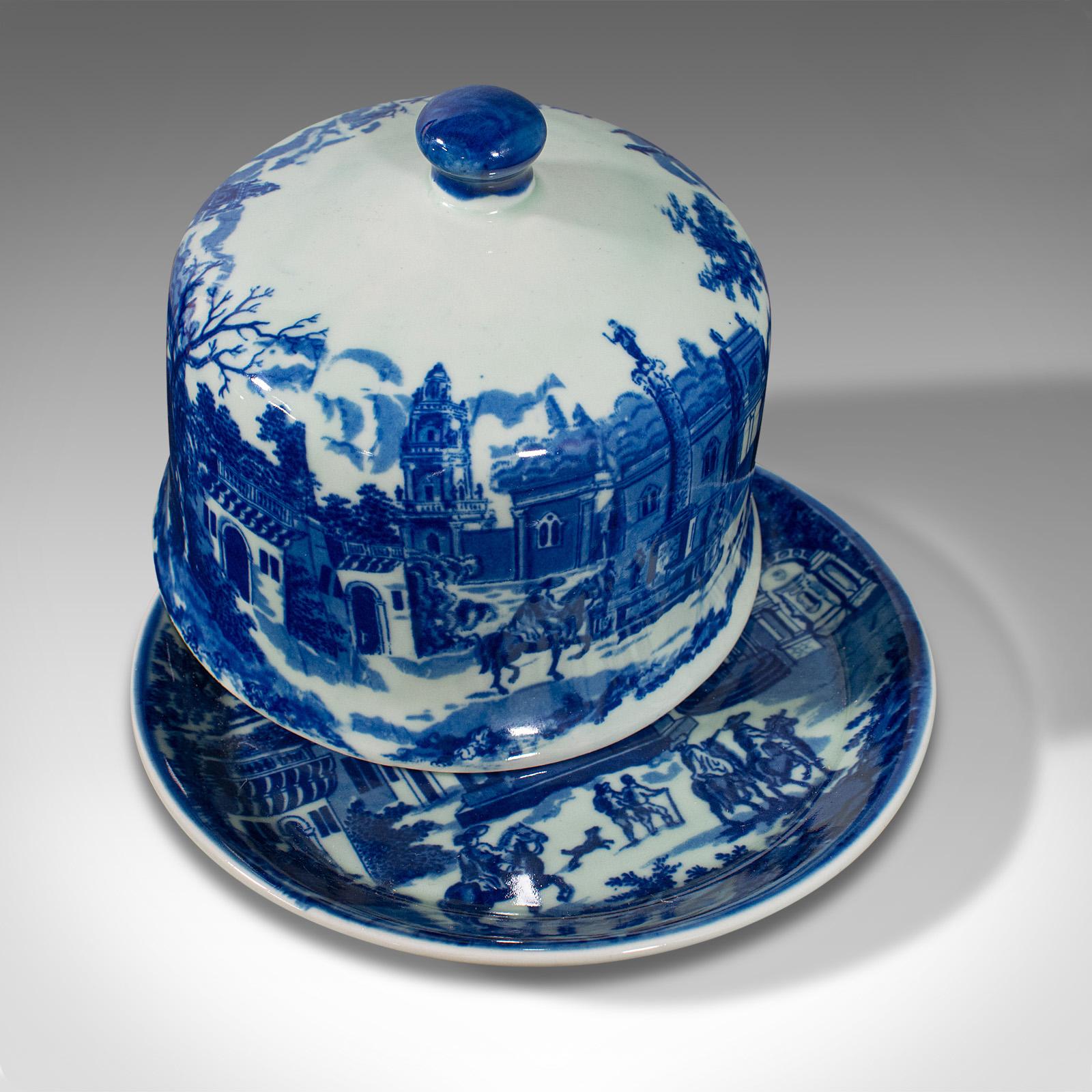19th Century Antique Cheese Keeper, English, Ceramic, Butter Dome, Victorian, Circa 1900 For Sale