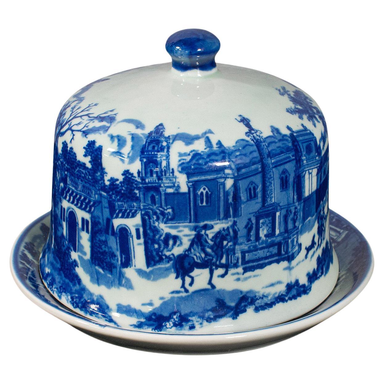 Antique Cheese Keeper, English, Ceramic, Butter Dome, Victorian, Circa 1900