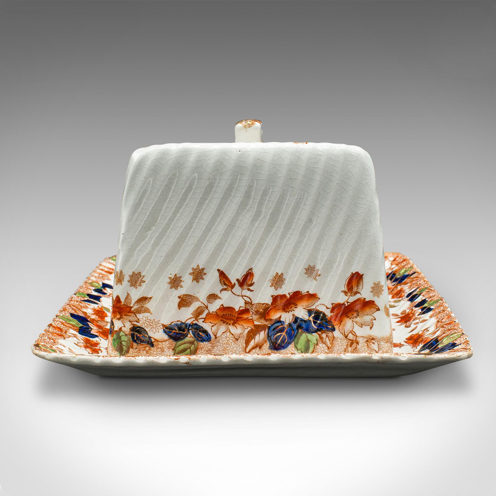 XIXe siècle Keeper anglais, céramique, plat à fromage décoratif victorien en vente