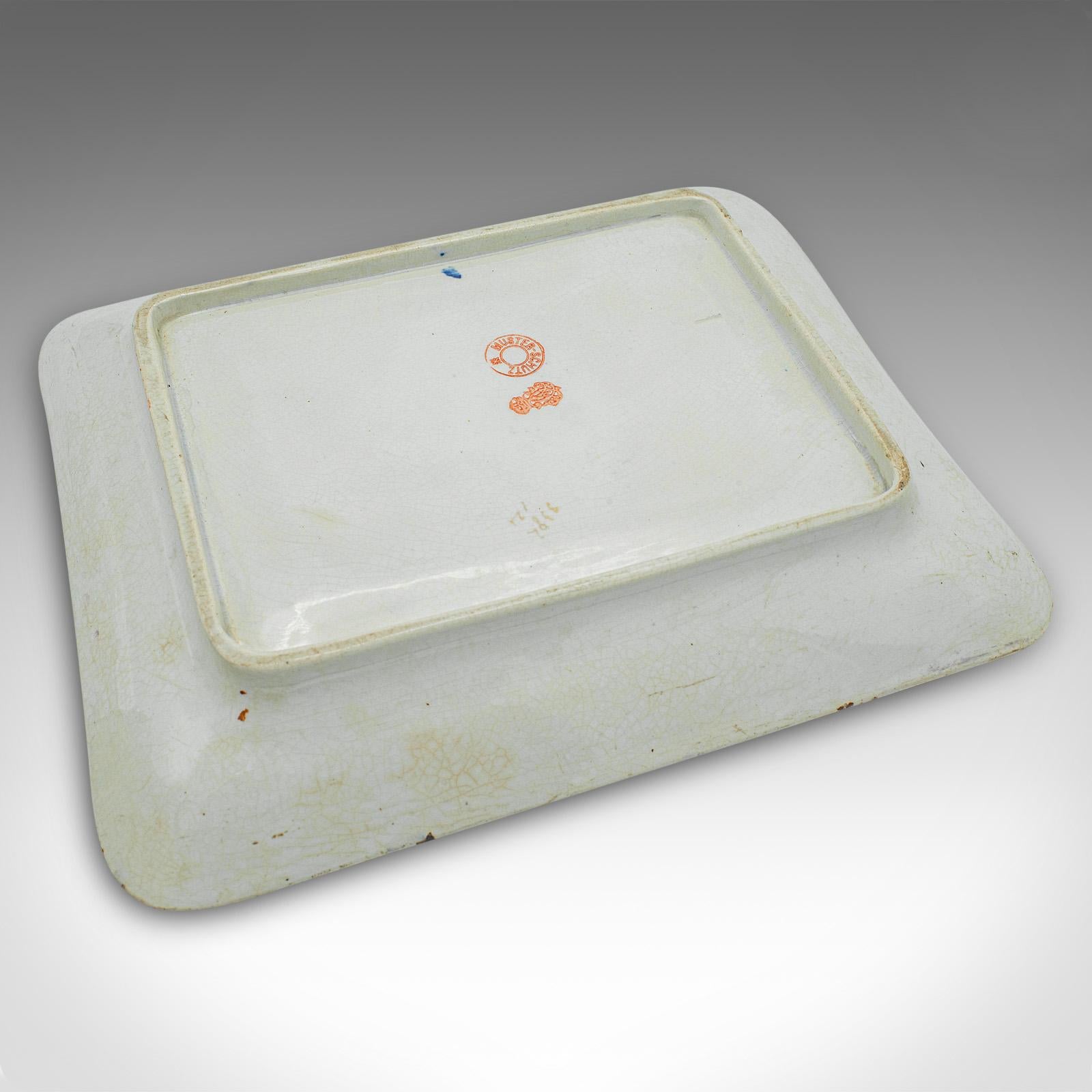 Antique Cheese Keeper, German, Ceramic, Butter Dish, Ludwig Wessel, Victorian For Sale 5