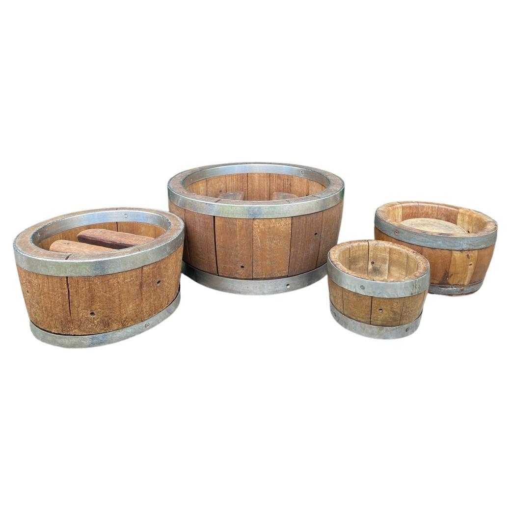 Antique Cheese Mold / Mould Set of 4, the Netherlands. Farmhouse Fruit Bowl For Sale