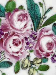 Antique Chelsea Derby Porcelain Plate England Ca. 1775 18th Century Hand-Painted