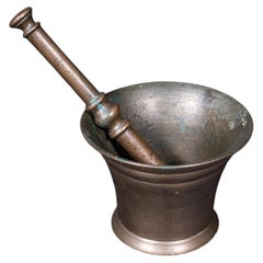 Antique Chemist's Counter Mortar & Pestle, English, Bronze, Apothecary, Georgian