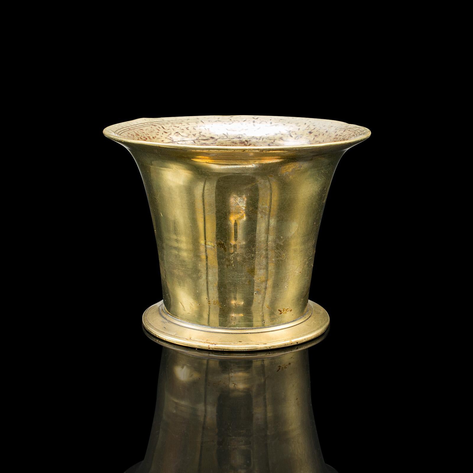 19th Century Antique Chemist's Mortar & Pestle, French Bronze Apothecary Aid, Victorian, 1900 For Sale