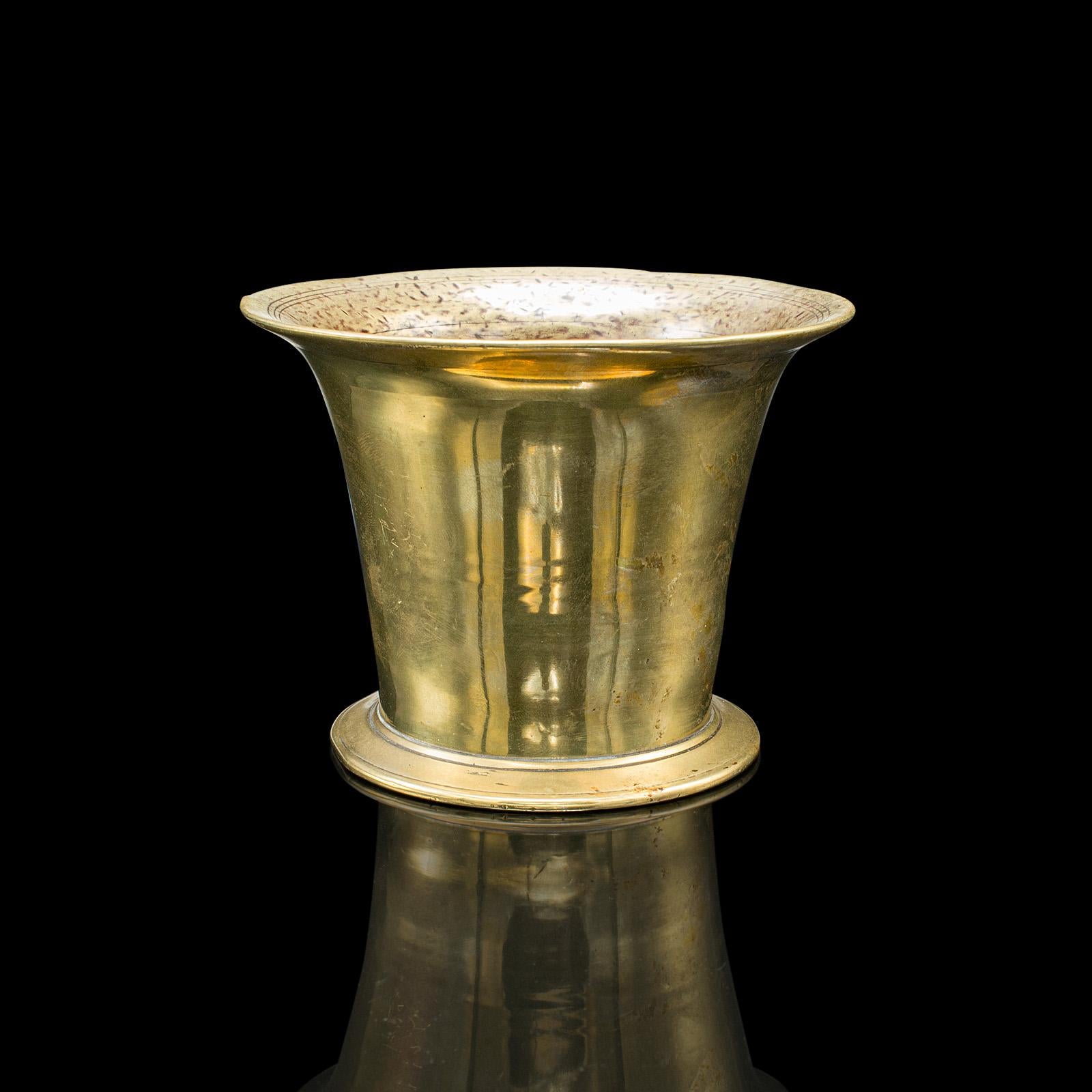 Antique Chemist's Mortar & Pestle, French Bronze Apothecary Aid, Victorian, 1900 For Sale 1