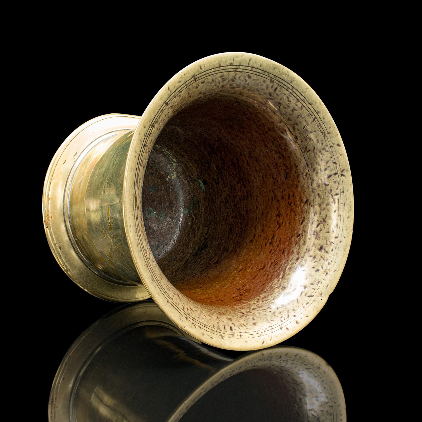 Antique Chemist's Mortar & Pestle, French Bronze Apothecary Aid, Victorian, 1900 For Sale 2