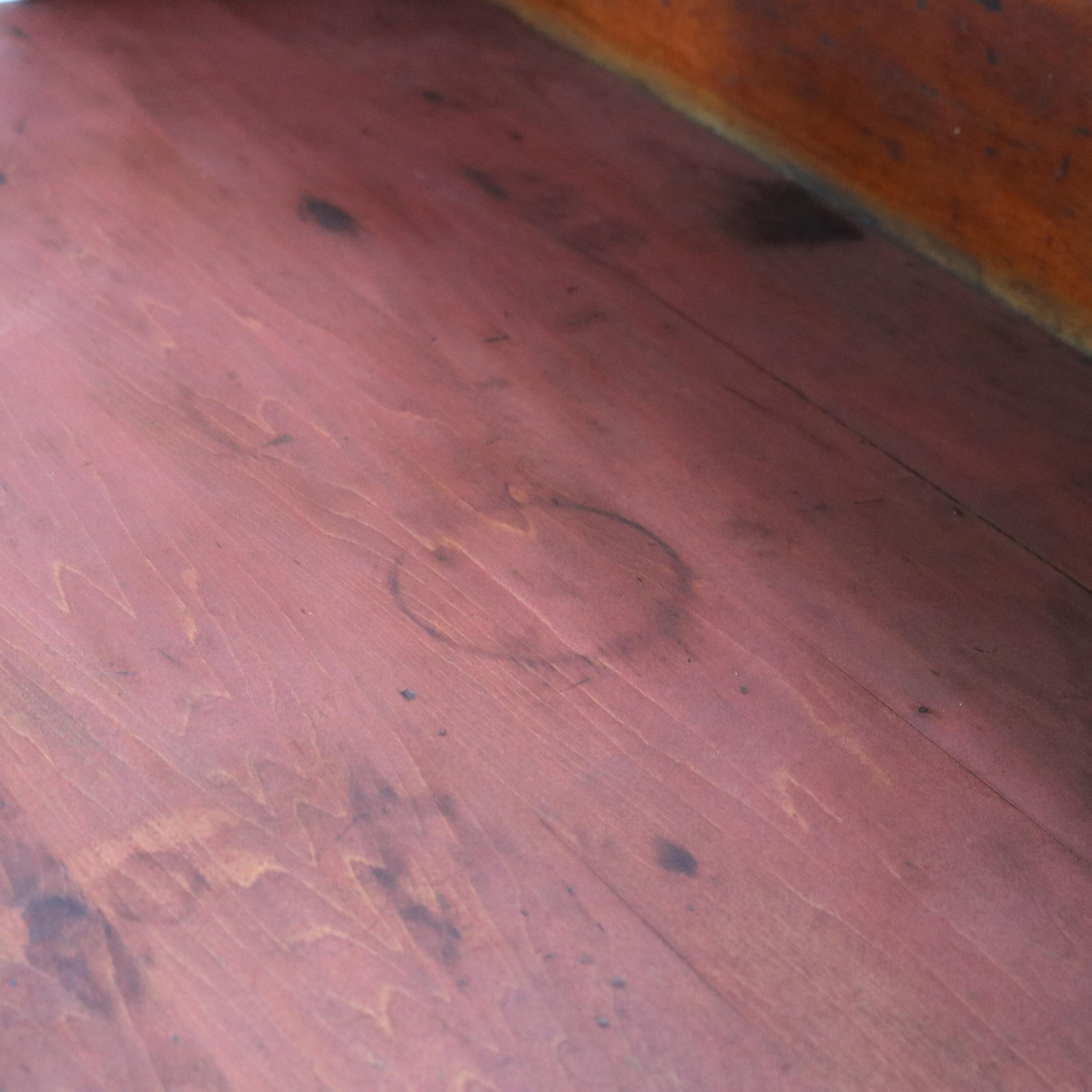 Antique Cherry Bakers Kitchen Cabinet with Upper Step-Back C1920 10