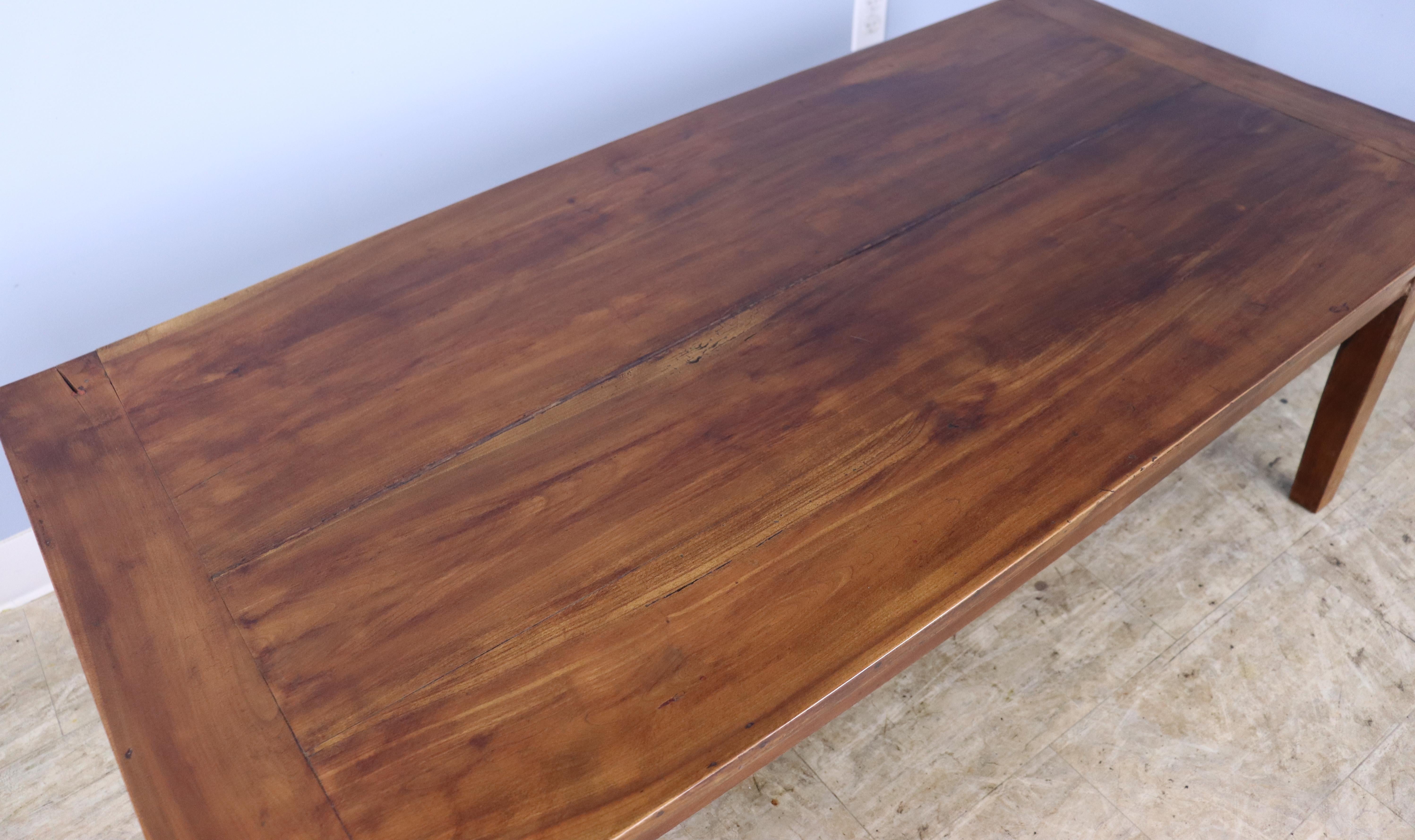 Antique Cherry Coffee Table, Two Drawers For Sale 1