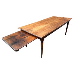 Antique Cherry Dining Table with Bread slide