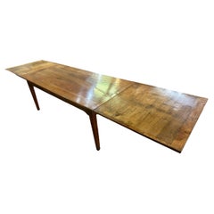 Used Cherry Double Draw Leaf Table 