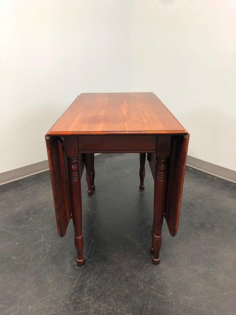 Antique Cherry Drop Leaf Gateleg Dining Table For Sale at 1stDibs