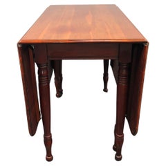 Vintage Cherry Gateleg Drop-Leaf Dining Table