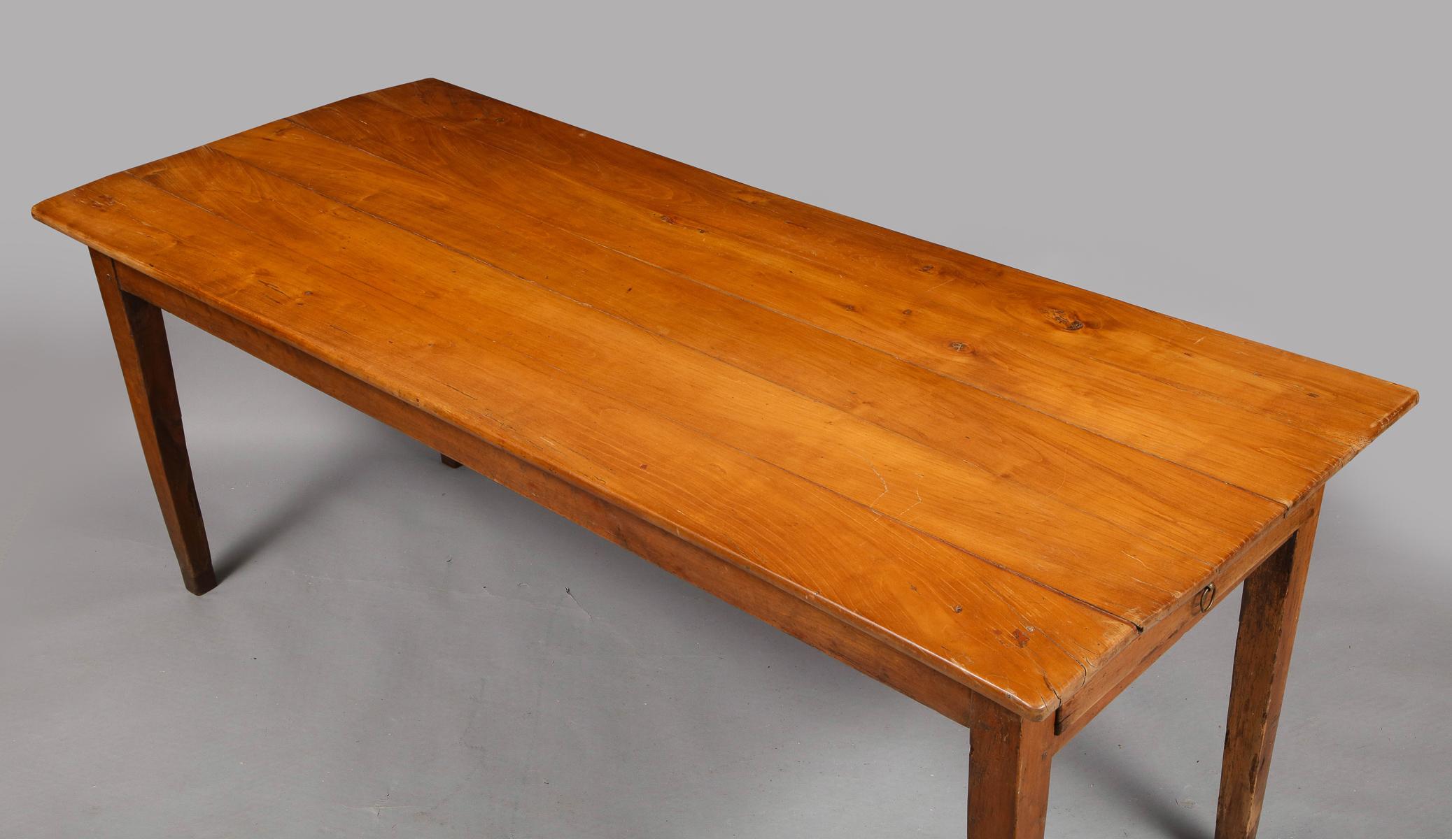 Antique Cherry Farm Table 7