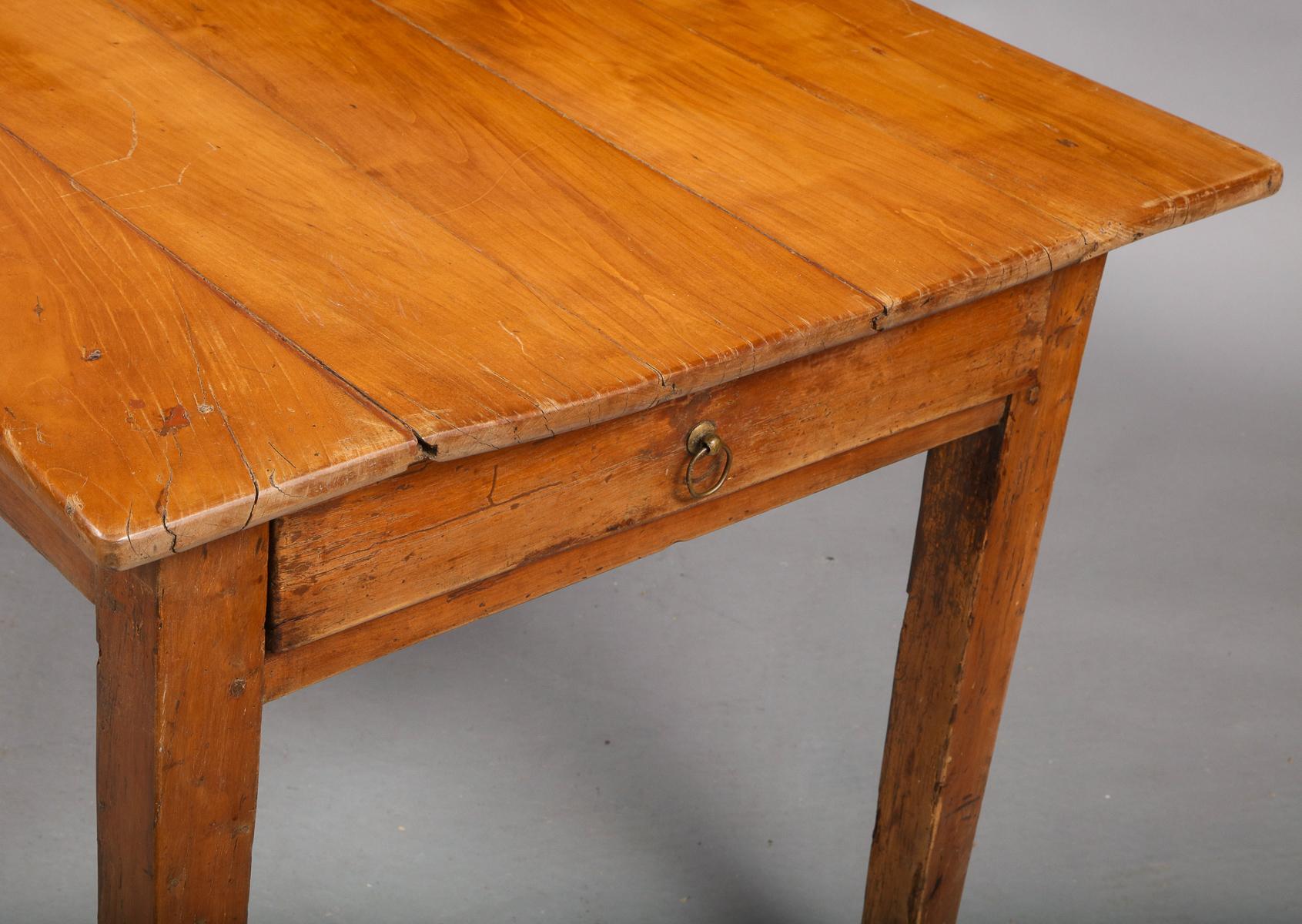 Antique Cherry Farm Table 8