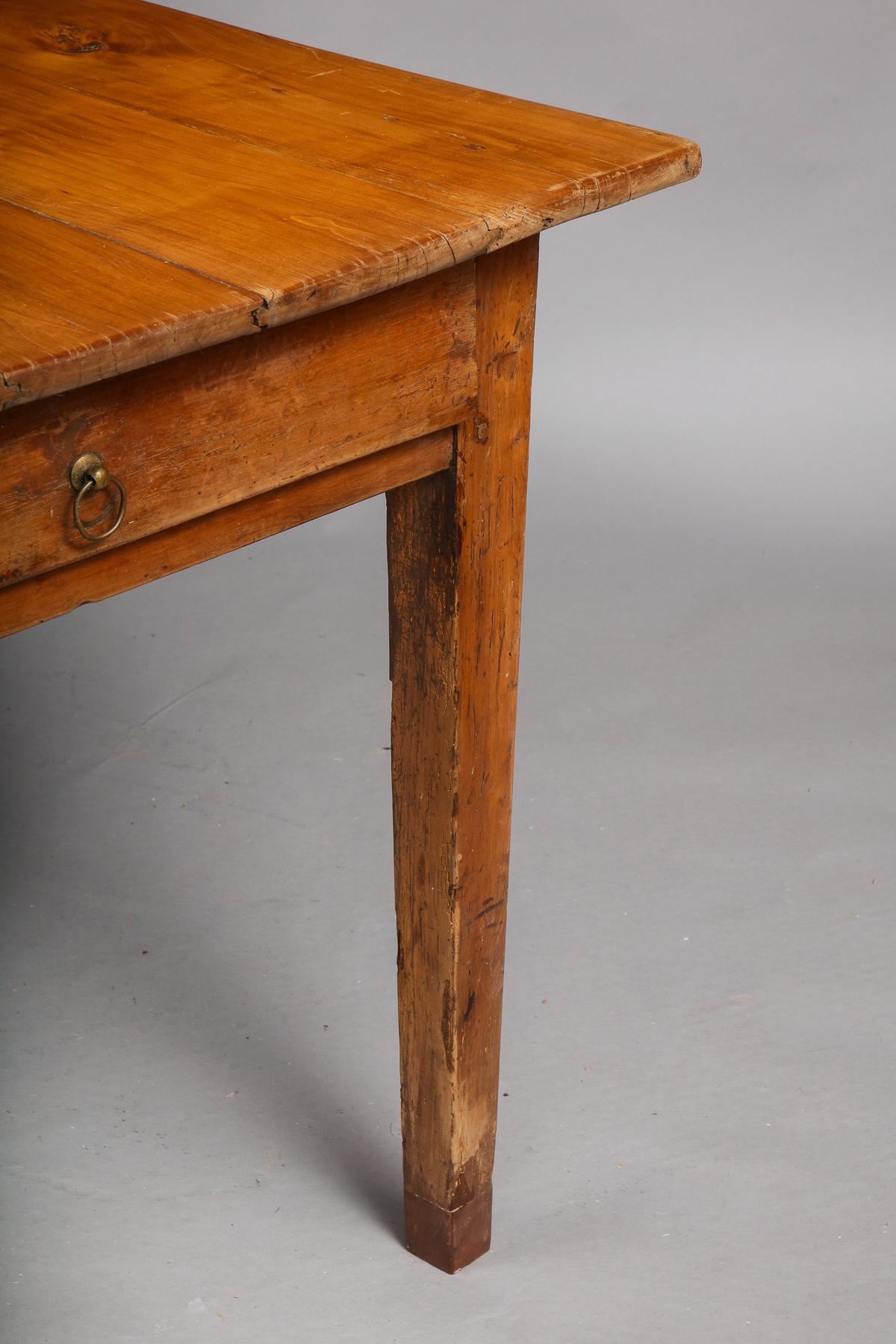 Antique Cherry Farm Table 9