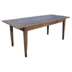 Used Cherry Farm Table, Oak Base