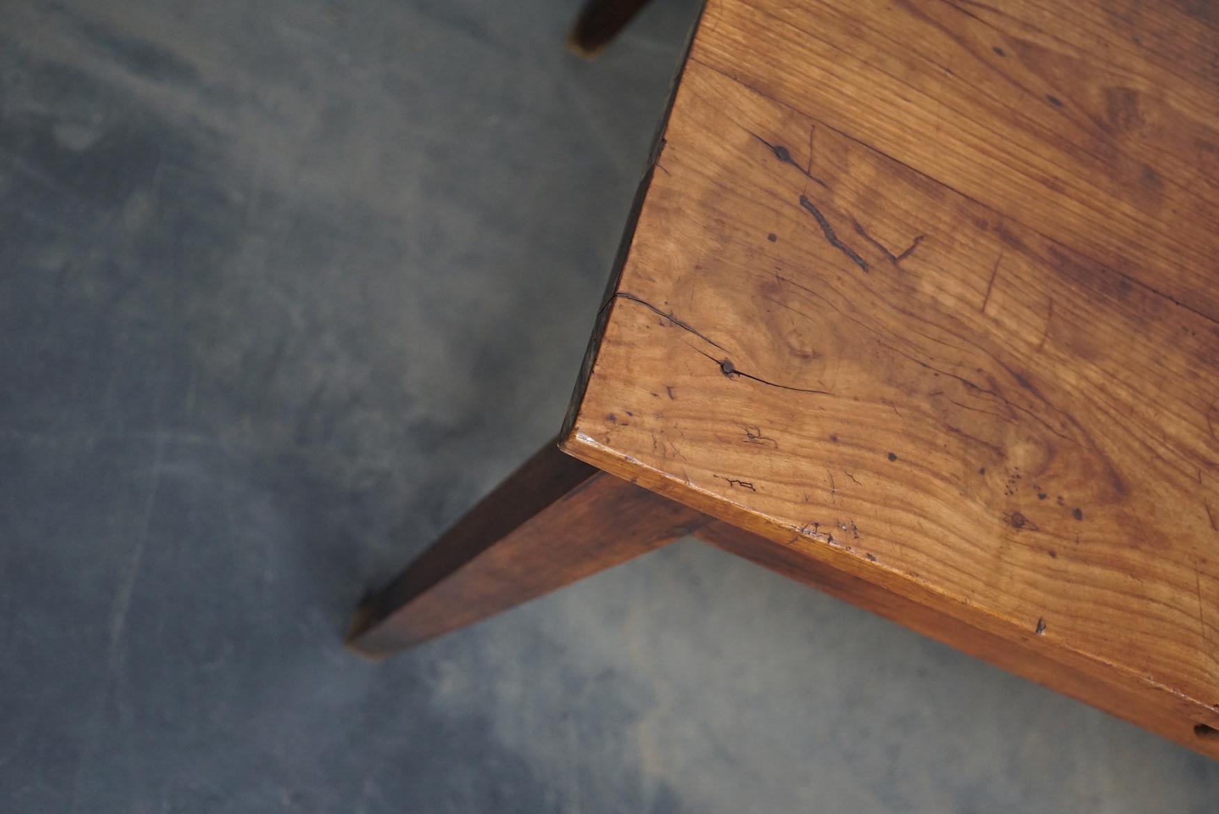 Antique Cherry French Farmhouse Dining Table, 19th Century 13