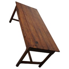 Antique Cherry French Farmhouse Dining Table, 19th Century Used Cherry French Farmhouse Dining Table, 19th Century
