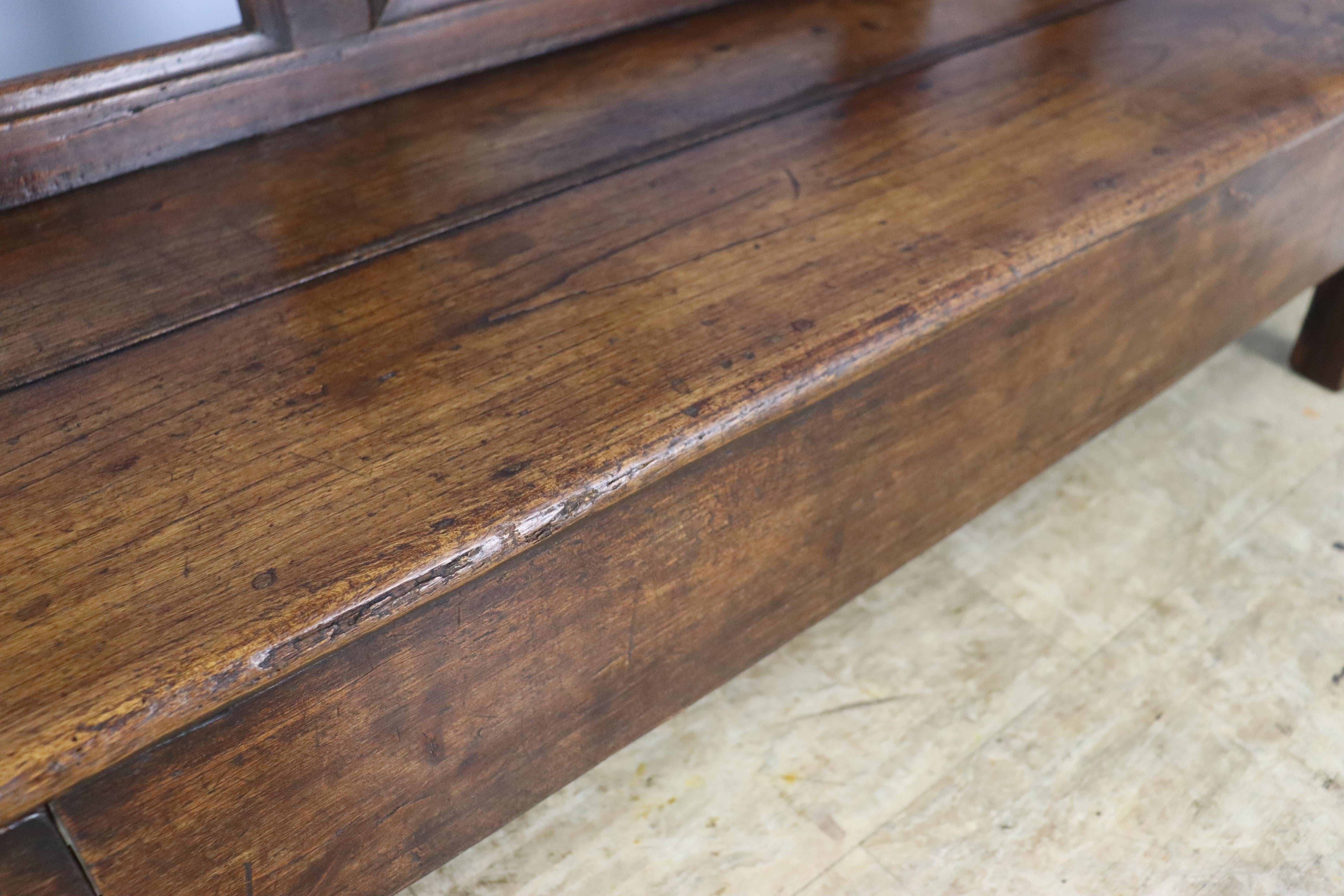 Antique Cherry Seat with Drawer For Sale 5