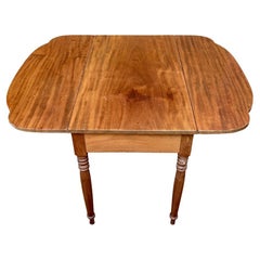 Antique Cherry Shaped Drop Leaf Table