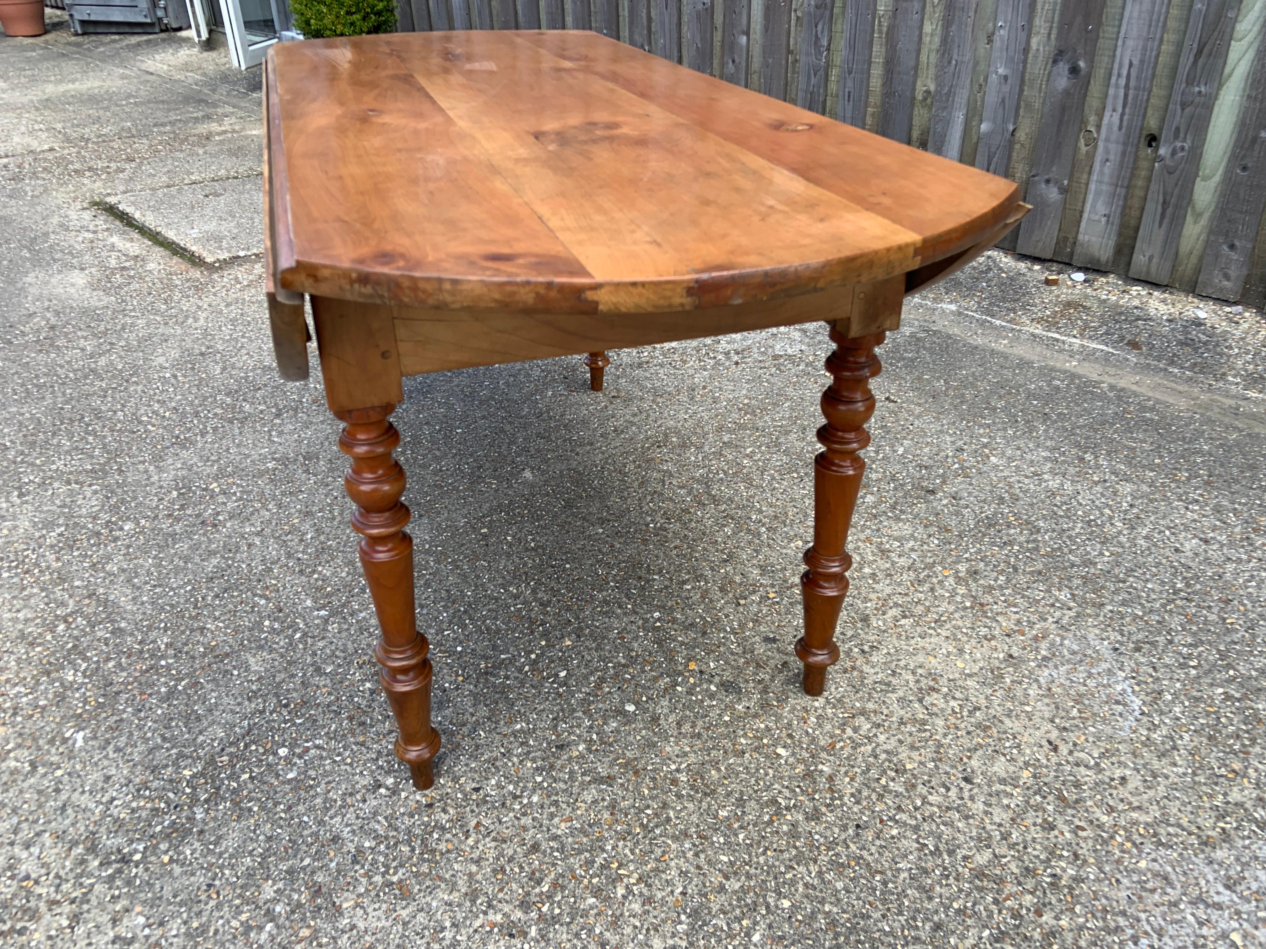 cherry drop leaf table antique