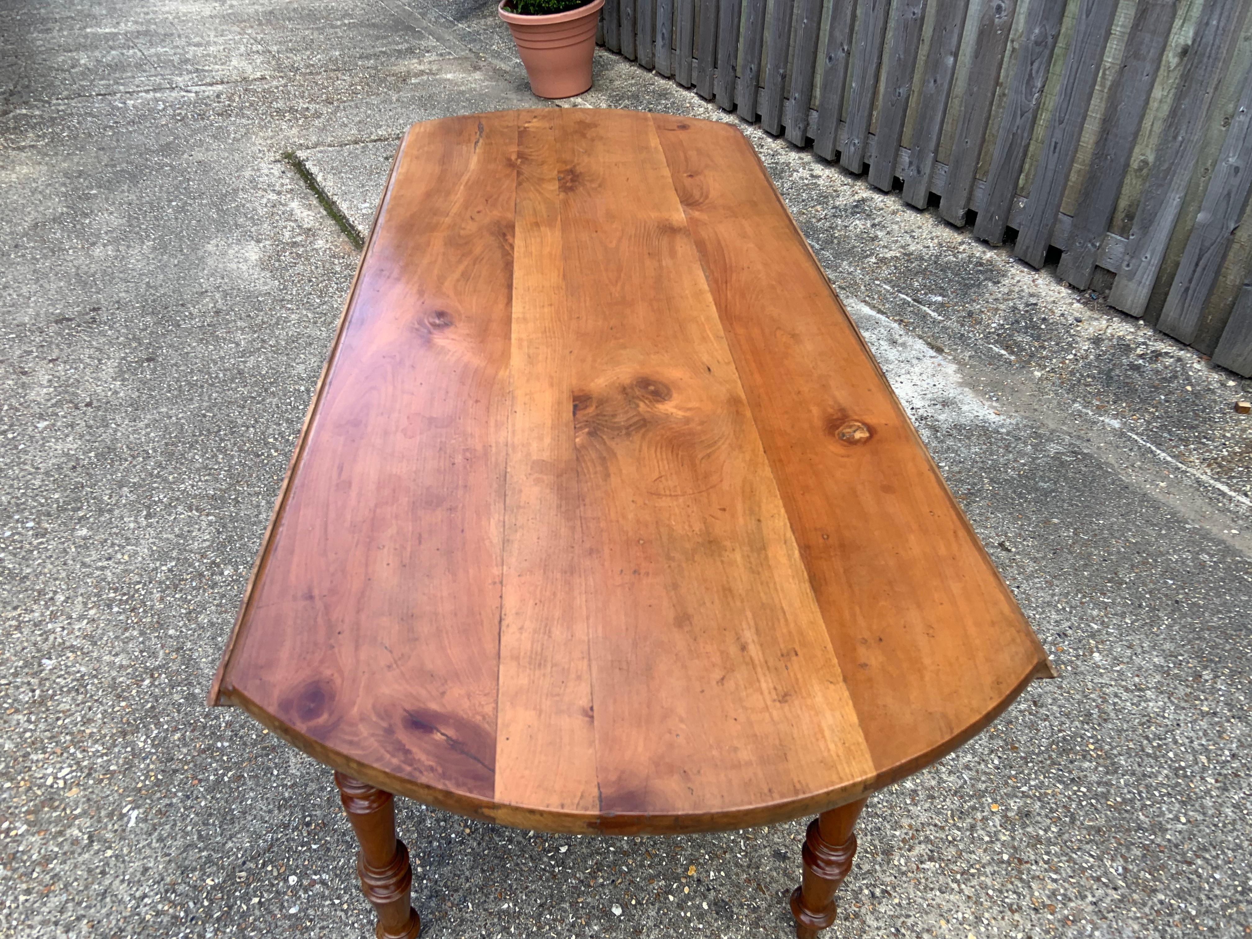 antique cherry drop leaf table