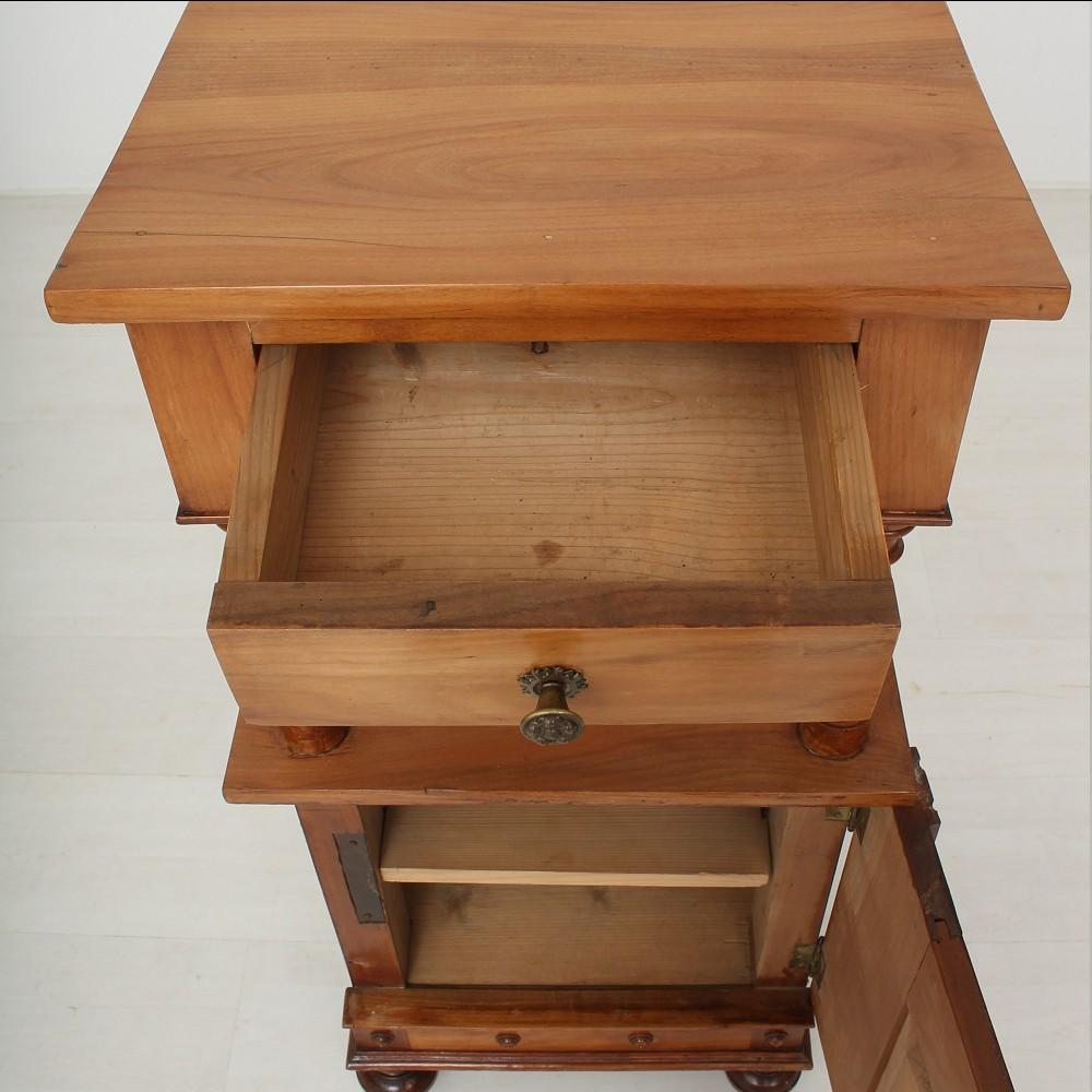 Late 19th Century Antique Cherry Tree Nightstand, circa 1890 For Sale