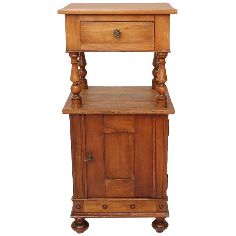 Antique Cherry Tree Nightstand, circa 1890 For Sale