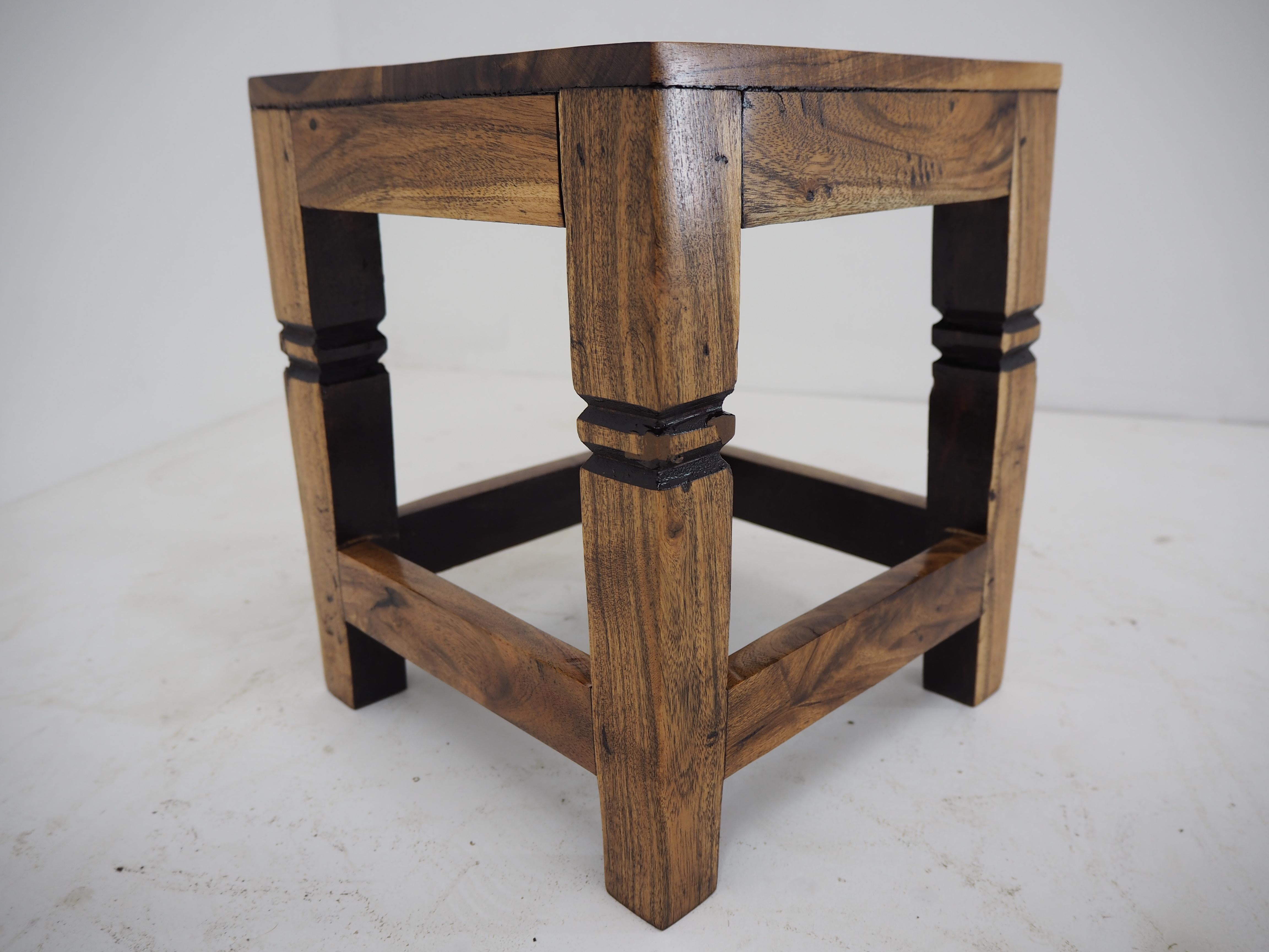 Antique Cherrywood Stool For Sale 1