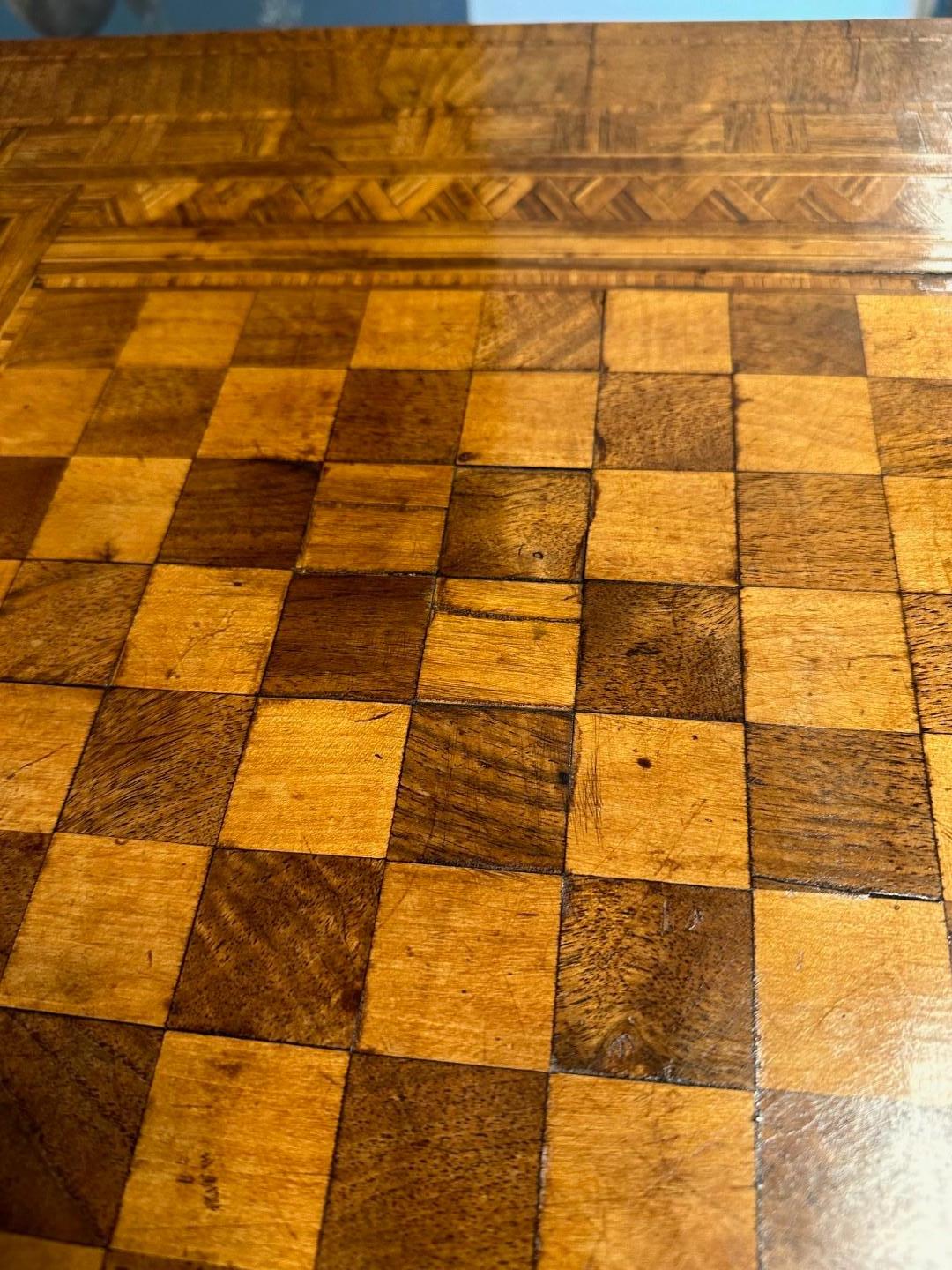 Antique Chess Table For Sale 1